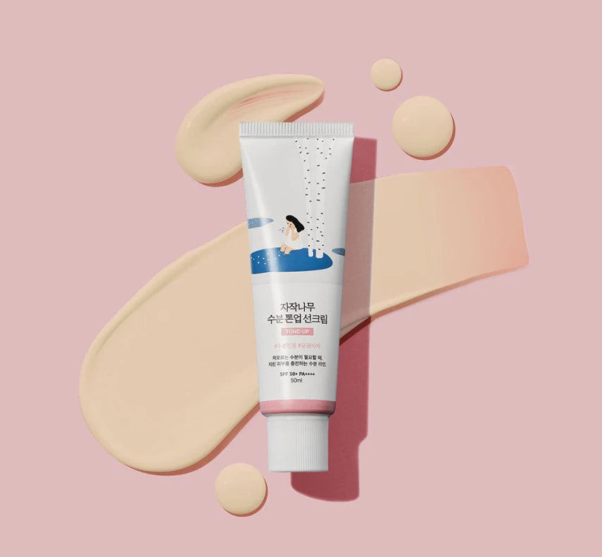 Round lab birch juice moisturizing tone-up sunscreen 50ml