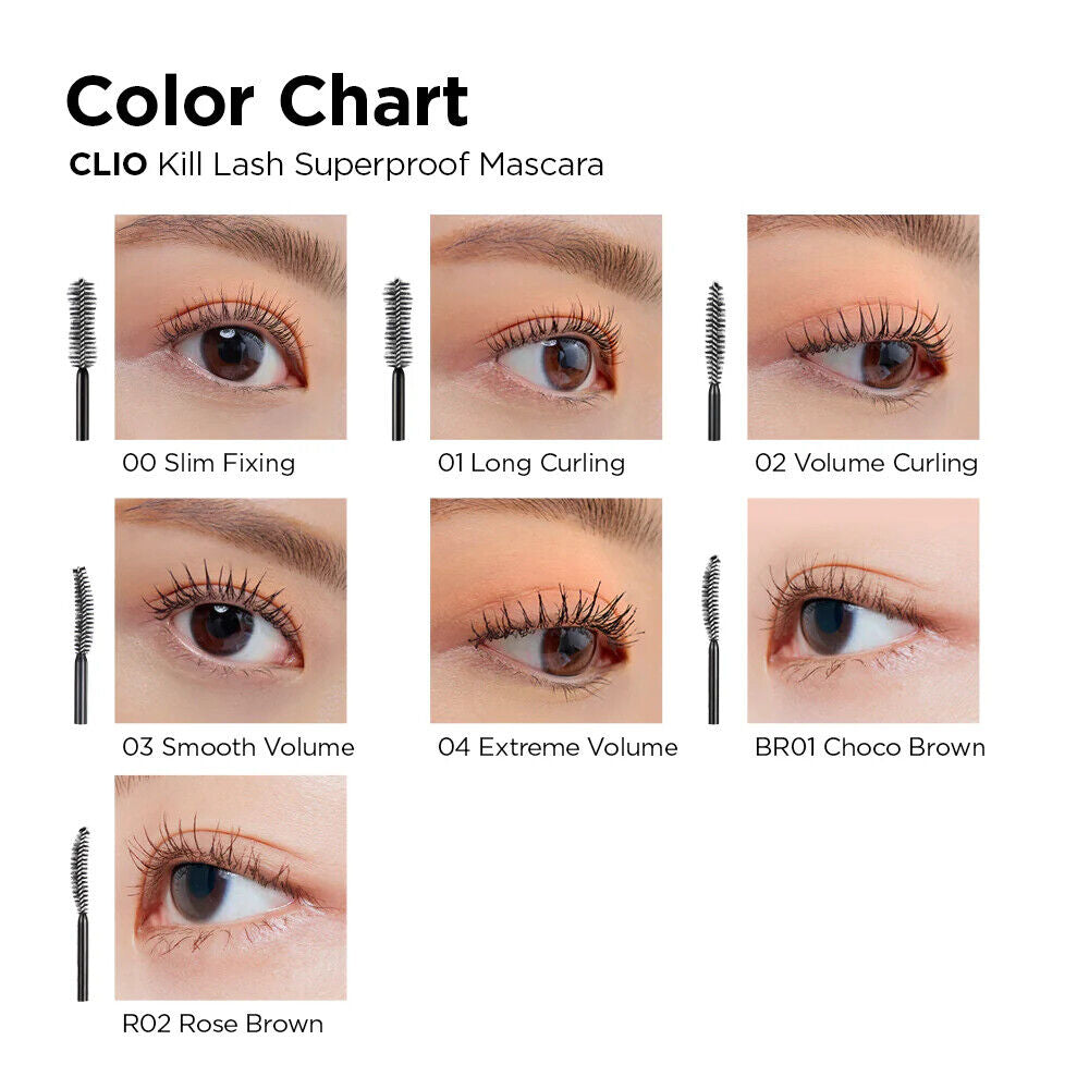 Clio Kill Lash Superproof Mascara, 01 Long Curling