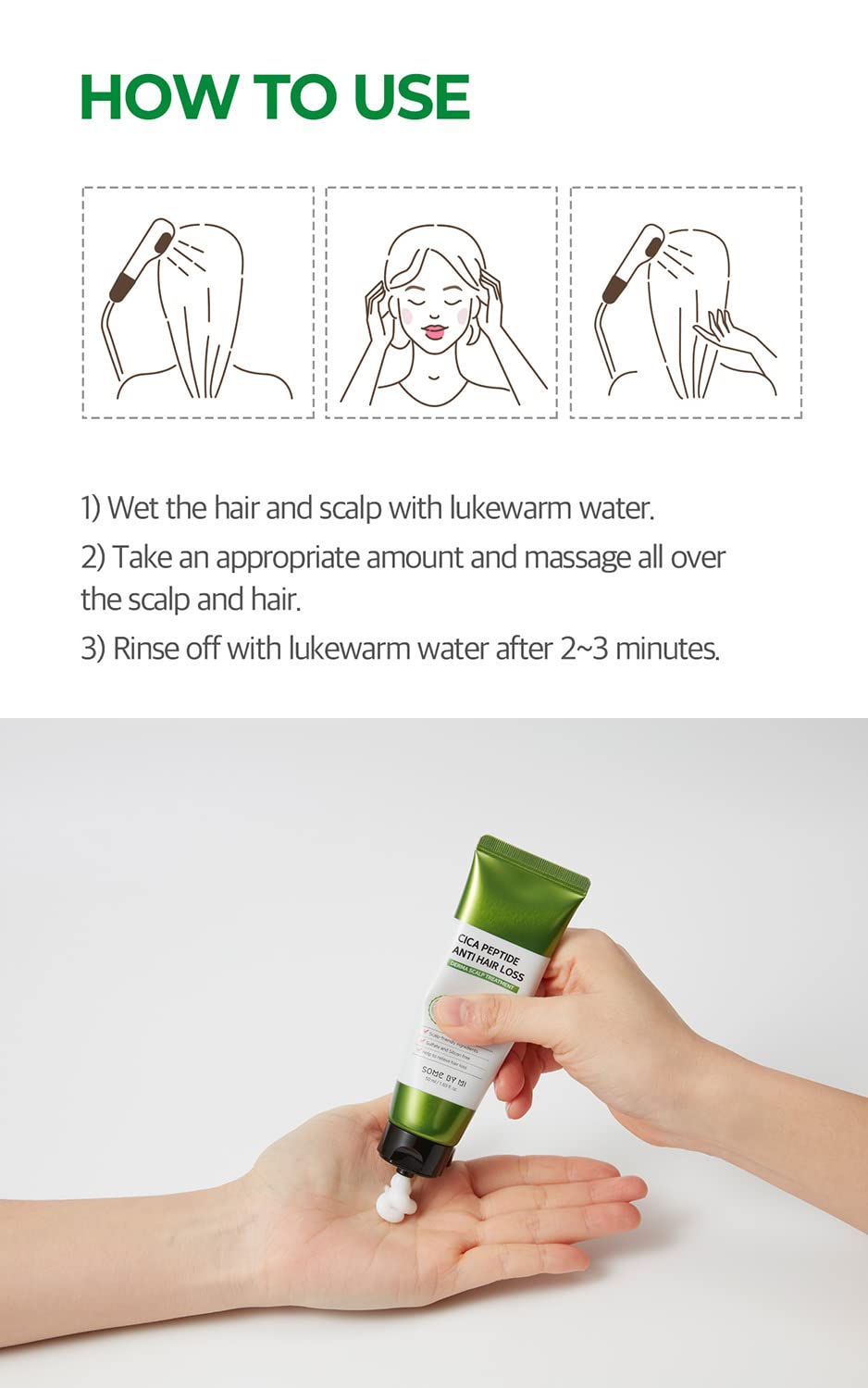 Some by MI Cica peptide anti hair loss dermatologist scalp treatment 50ml