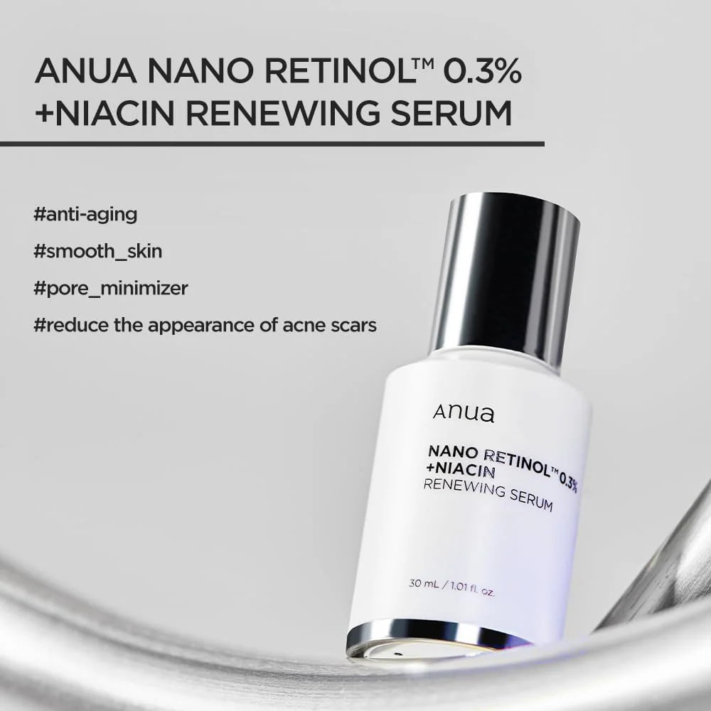 Anua Retinol 0.3% +Niacin Renewing Serum