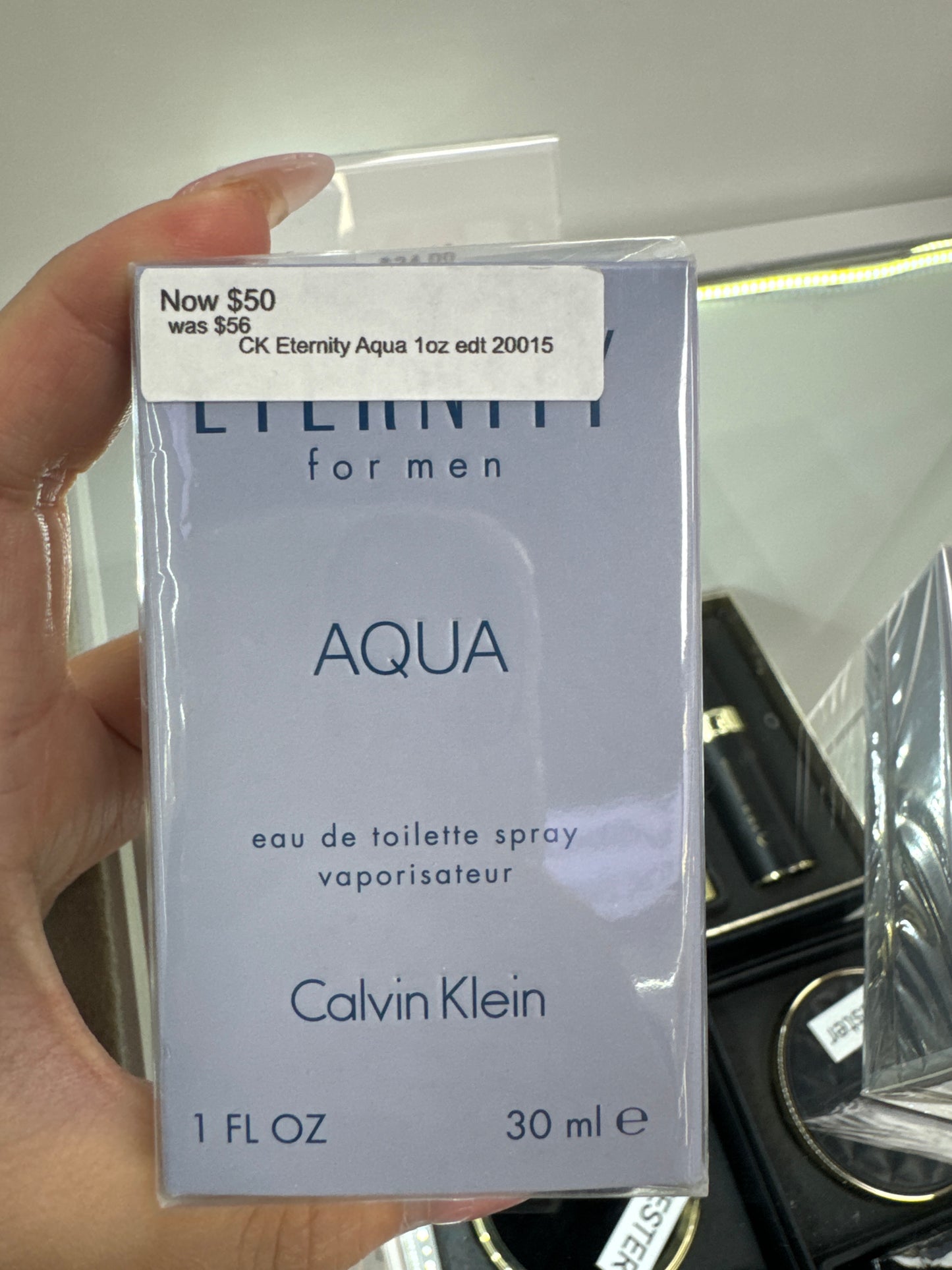 Calvin Klein eternity aqua 1oz edt men