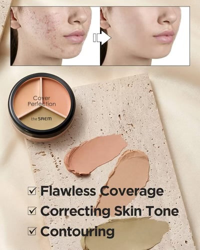 Cover perfection triple concealer 01 correct beige