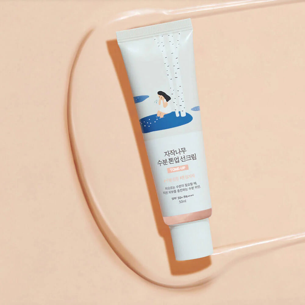 Round lab birch juice moisturizing tone-up sunscreen 50ml