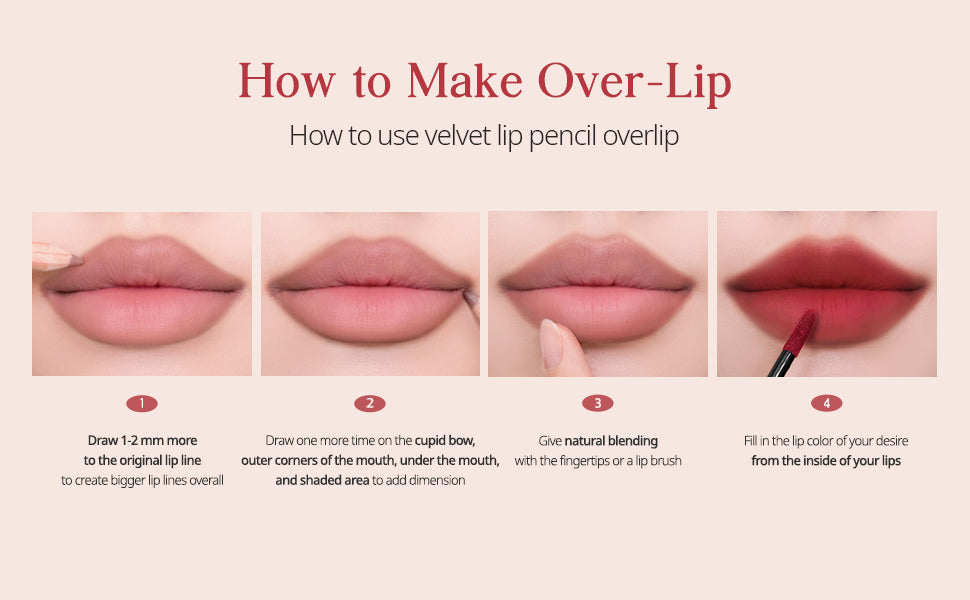Clio Velvet Lip Pencil Set #3 Coffee Brown
