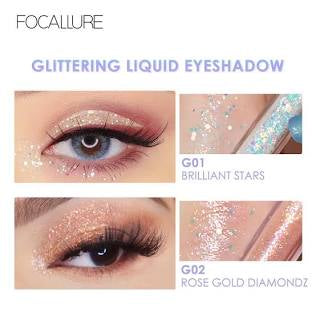 Focallure Glittering Liquid Eyeshadow #G02 Rose Gold Diamondz