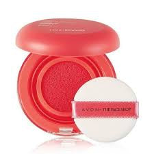 The Face Shop fmgt Moisture Cushion Blush & Highlighter #1 Red