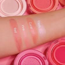 The Face Shop fmgt Moisture Cushion Blush & Highlighter #1 Red