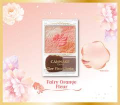 Canmake Glow Fleur Cheeks #03 Fairy Orange Fleur