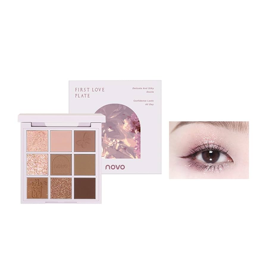 Novo British Afternoon Tea Series 9 Colours Eyeshadow Palette #1 Lavender 9g