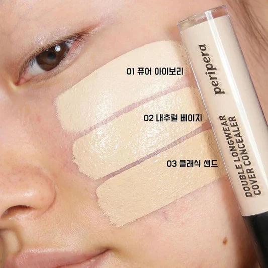 Double Longwear Cover Concealer Peripera 02W