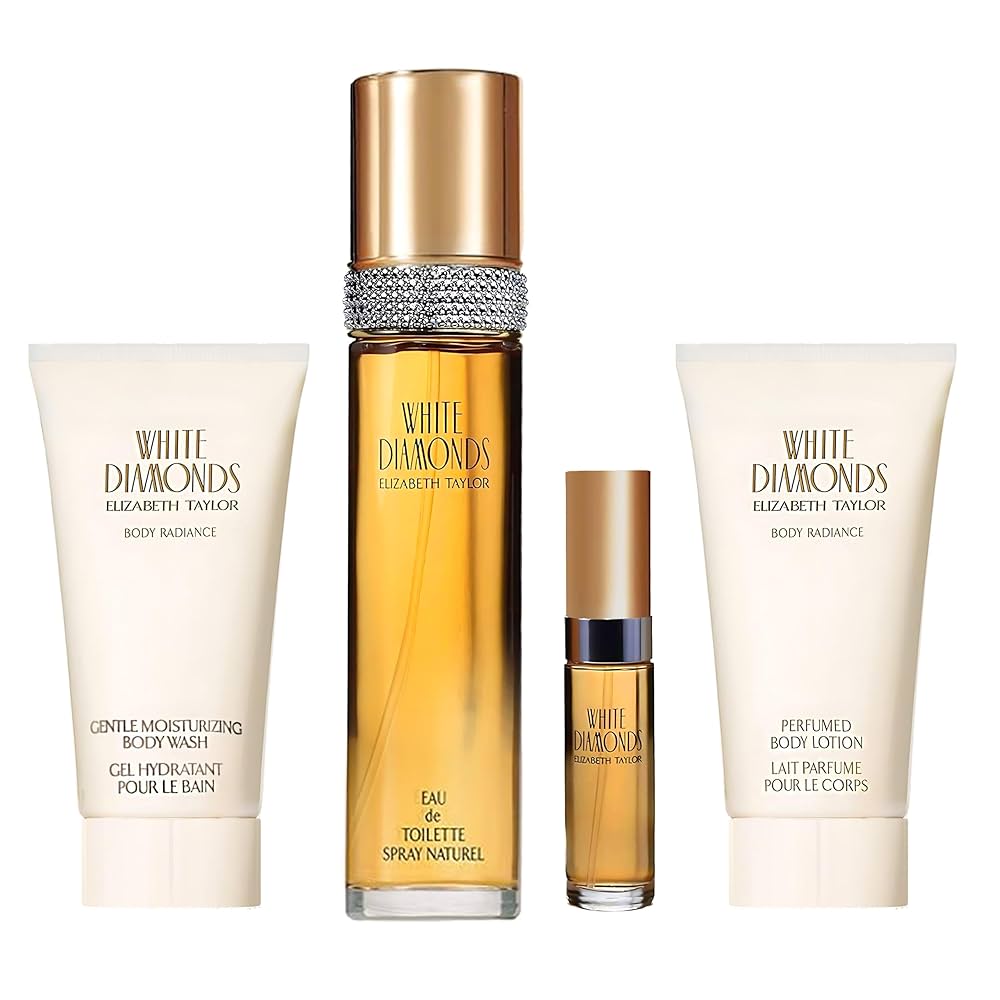 White Diamonds Elizabeth Taylor, 4 Piece, 3.3 FL. OZ 100 ML.