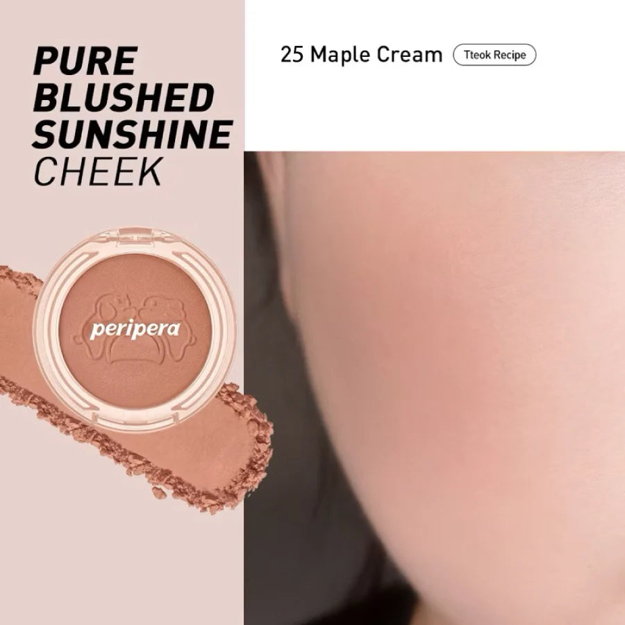 Peripera pure blushed sunshine cheek #25 Maple Cream