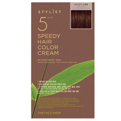 The Face Shop 5 Minutes Speedy Hair Color Cream (Light Brown)