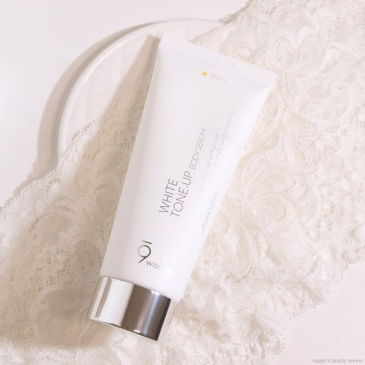 9wishes white tone up body serum 150ml