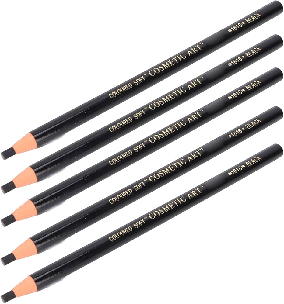 Eyebrows Pencil , Coloured Soft Cosmetic Art (Black #3)