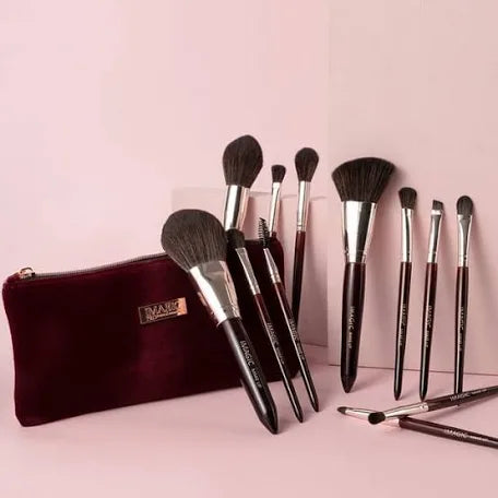 Imagic Makeup Brush Set with Zipper Pouch (1 set 12 pieces)