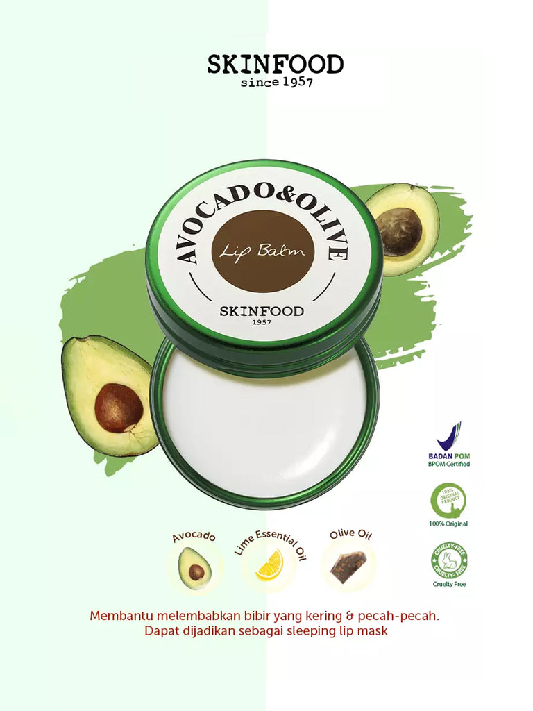 Skinfood Avocado & Olive Lip Balm 2024 version 12g