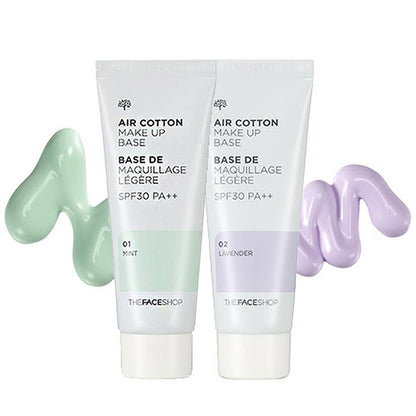 The Face Shop Air Cotton Make Up Base #1 Mint