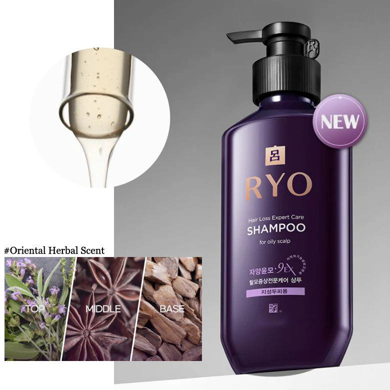 Ryo Hair Loss Expert Care 9EX Shampoo For Dry Scalp 400 ml