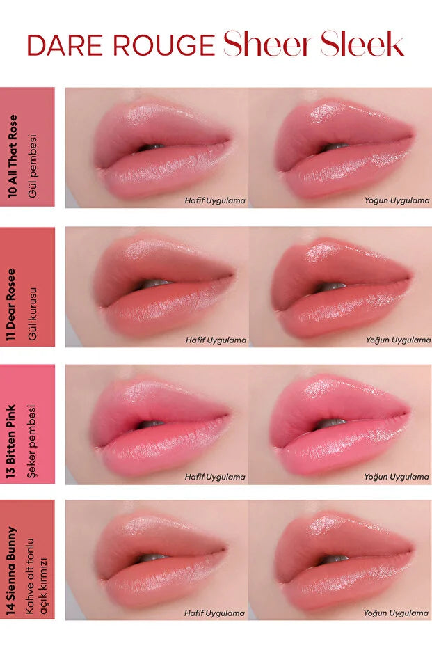 Missha Dare Rouge Sheer Sleek #10 all that rose