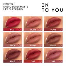 Into You Canned Lip & Cheek Mud # EM08 Brick Red Nude