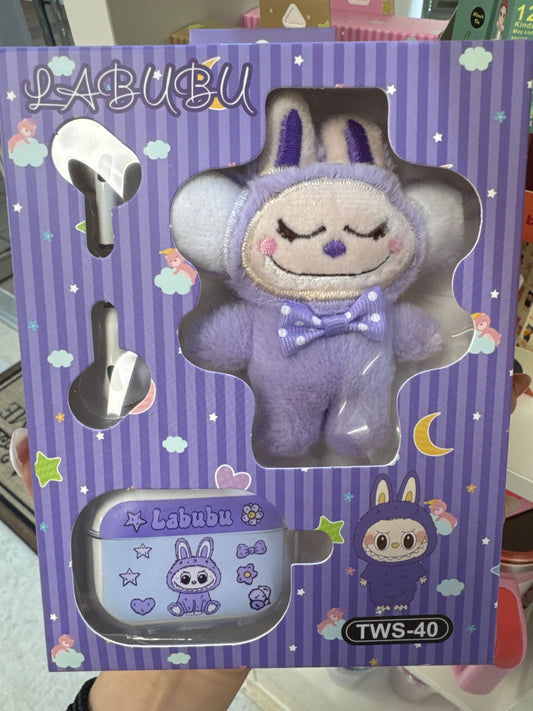 PURPLE LABUBU WIRELESS EARPHONE