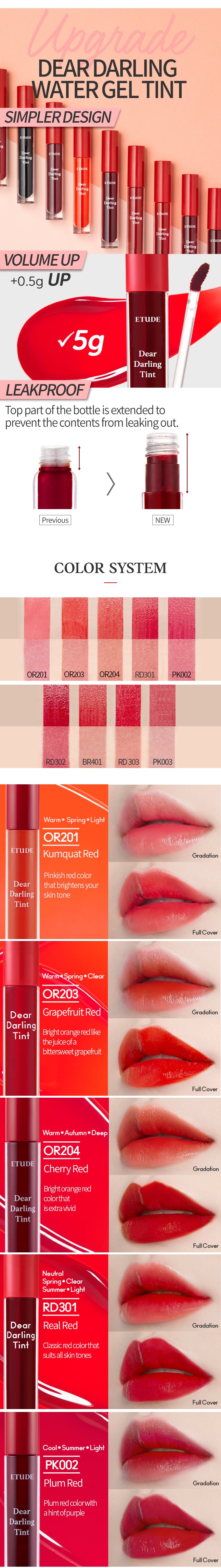 Etude Dear Darling Water Gel Tint #OR203