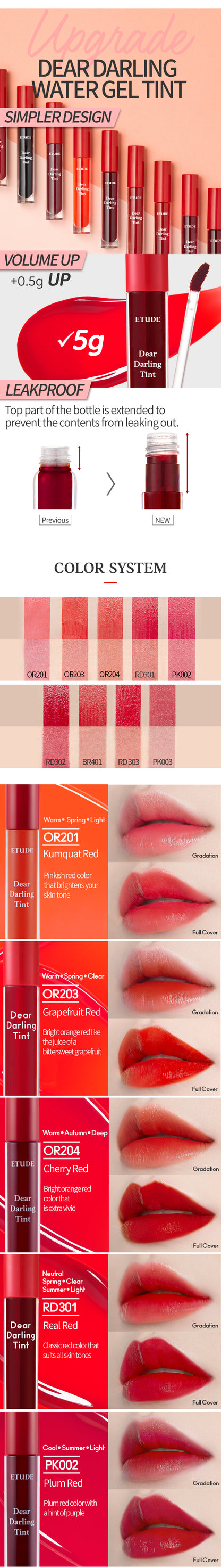 Etude Dear Darling Water Gel Tint #OR203