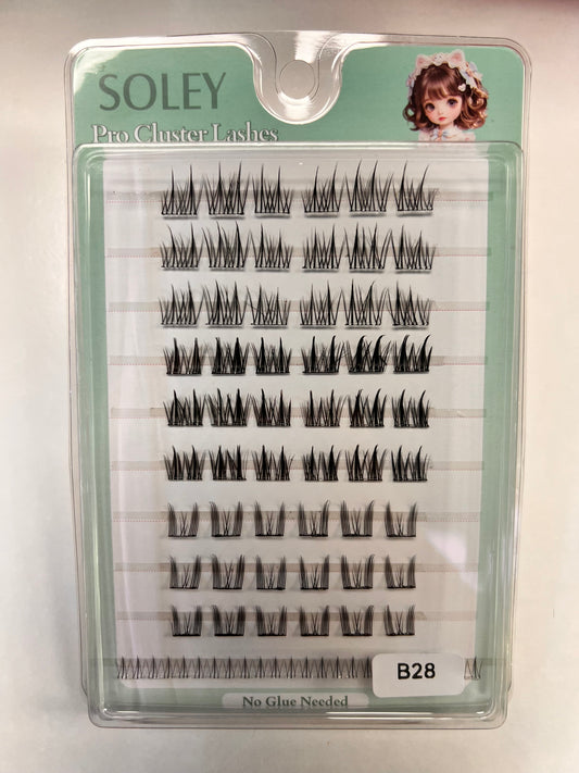 Soley Pro Cluster Lashes B28