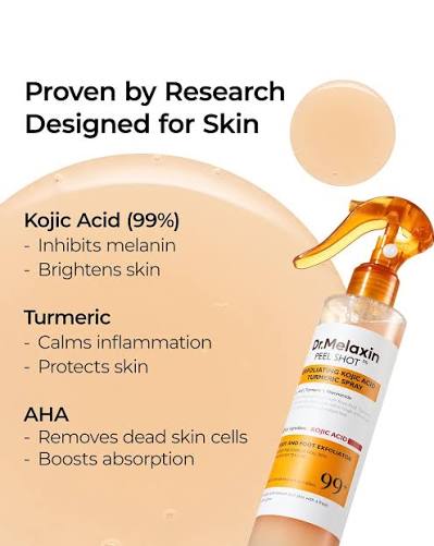 Dr. Melaxin Peel Shot Exfoliating Kojic Acid Turmeric Spray 200ml