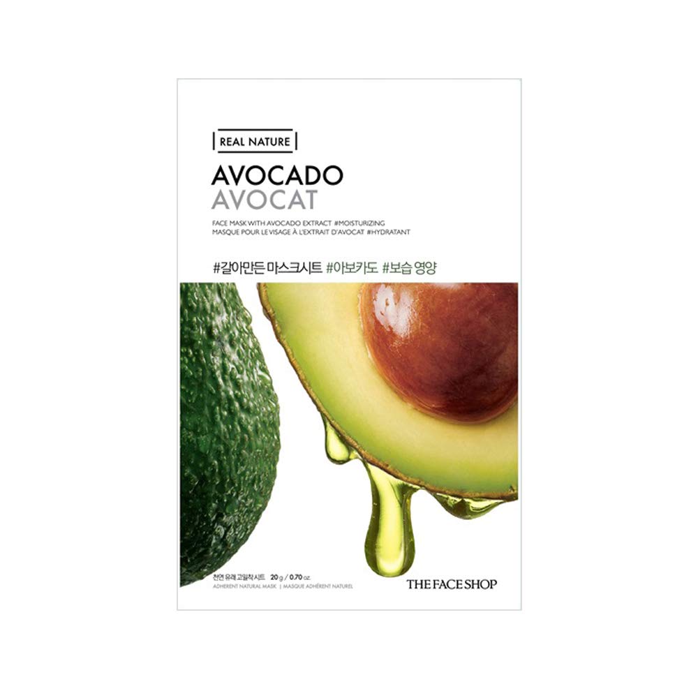 The Face Shop Real Nature Mask 1 pc Avocado