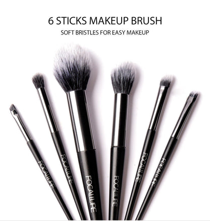 6 Pcs Makeup Brush Set by Focallure