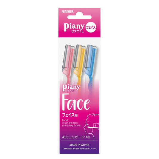 Feather Piany Face L Touch Up Razor [3 pcs]