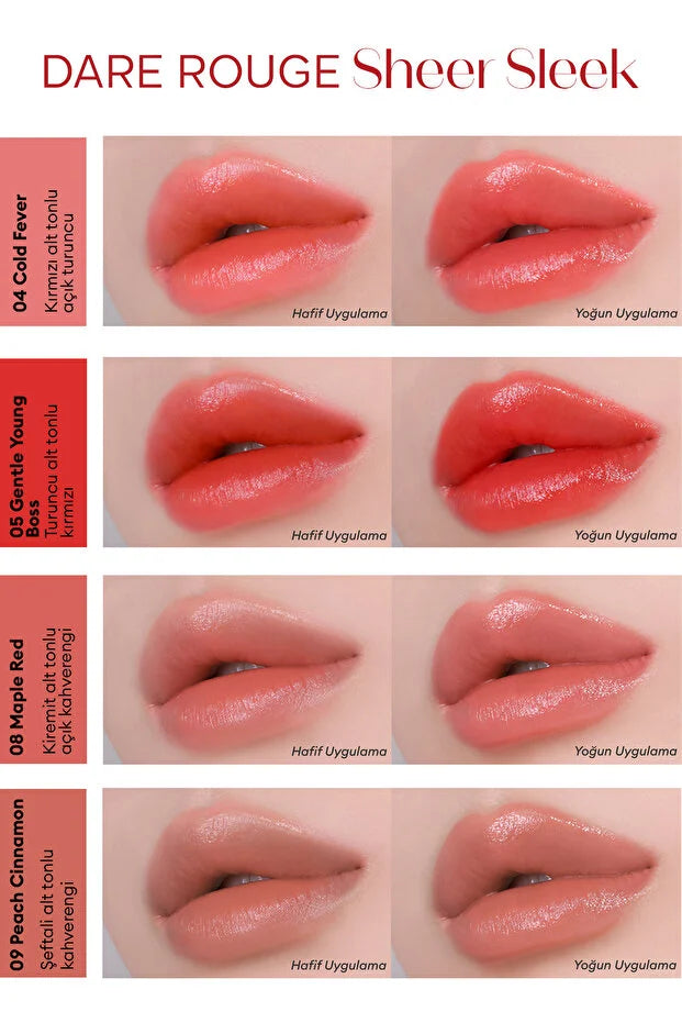 Missha Dare Rouge Sheer Sleek #8 Maple Red