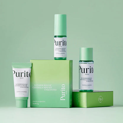 Purito Seoul Wonder Releaf Centella Mini Kit Unscented 2026 version 3 pieces