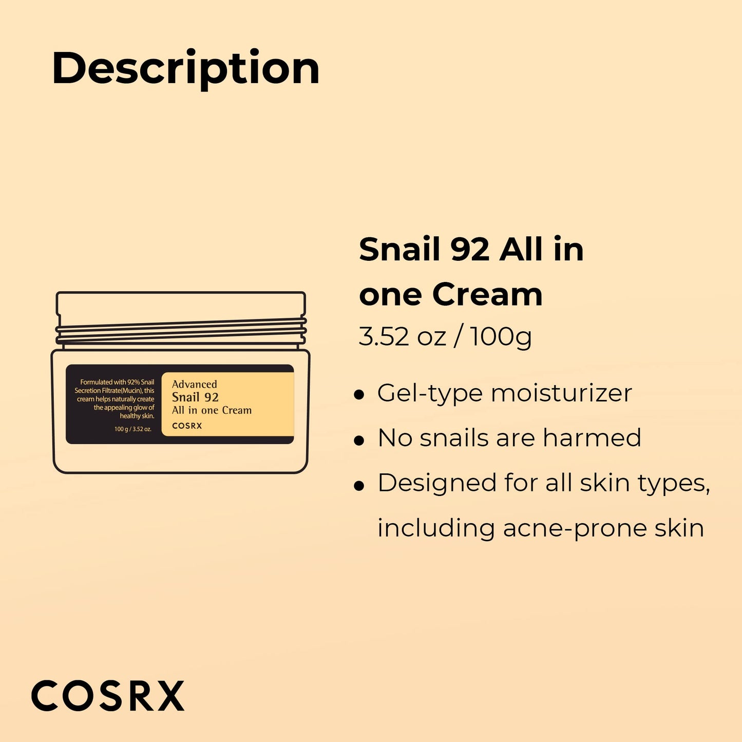 Cosrx All In One Cream 100g