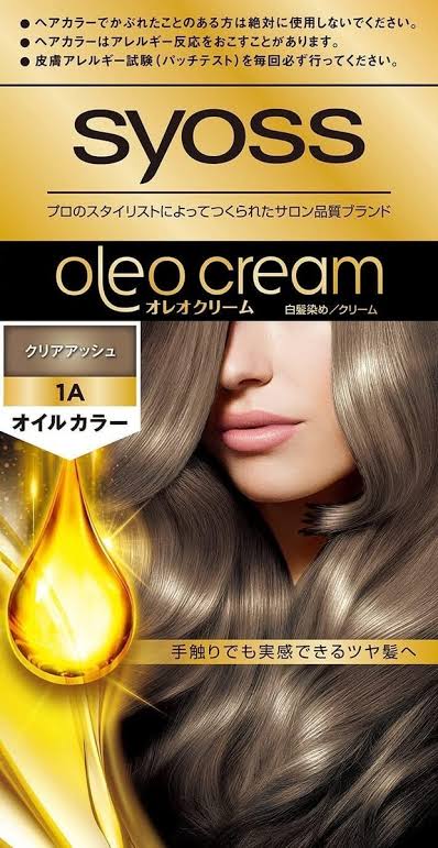 Syoss Oleo Cream Hair Dye 1A Clear Ash