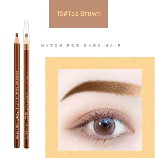 Eyebrows Pencil , Coloured Soft Cosmetic Art (Brown, 15)