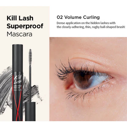 Clio Kill lash Superproof Mascara, 02 Volume Curling