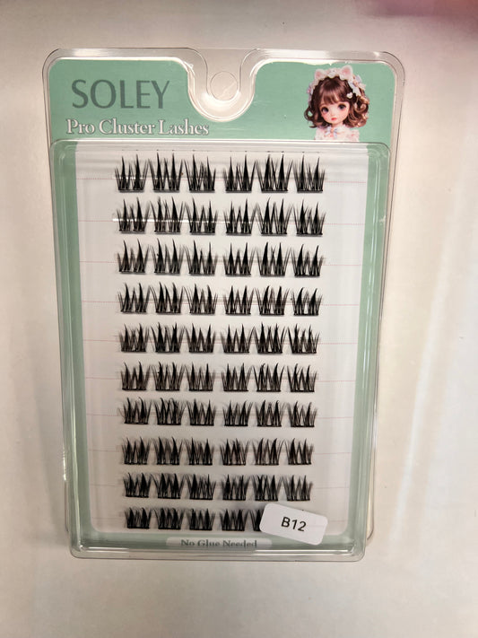 Soley Pro Cluster Lashes B12