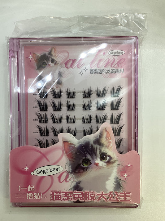 Gege Bear False Eyelashes #2 Pink 24 pairs