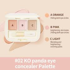 Judydoll Three shades concealer palette #2 KO panda eye