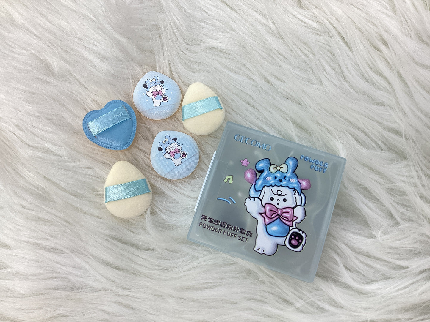 Gecomo Powder Puff Set 5pcs Blue
