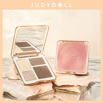 Judydoll 2 in 1 highlighter contour palette #01 waves 9g