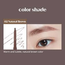 Etude Bare Edge Slim Brow Pencil #2 Natural Brown