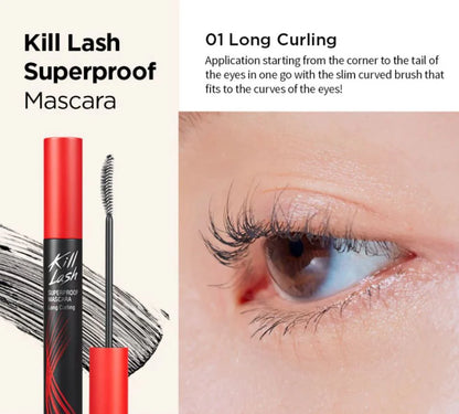 Clio Kill Lash Superproof Mascara, 01 Long Curling