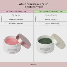 Heimish Bulgarian rose water hydrogel eye patch 60 pcs