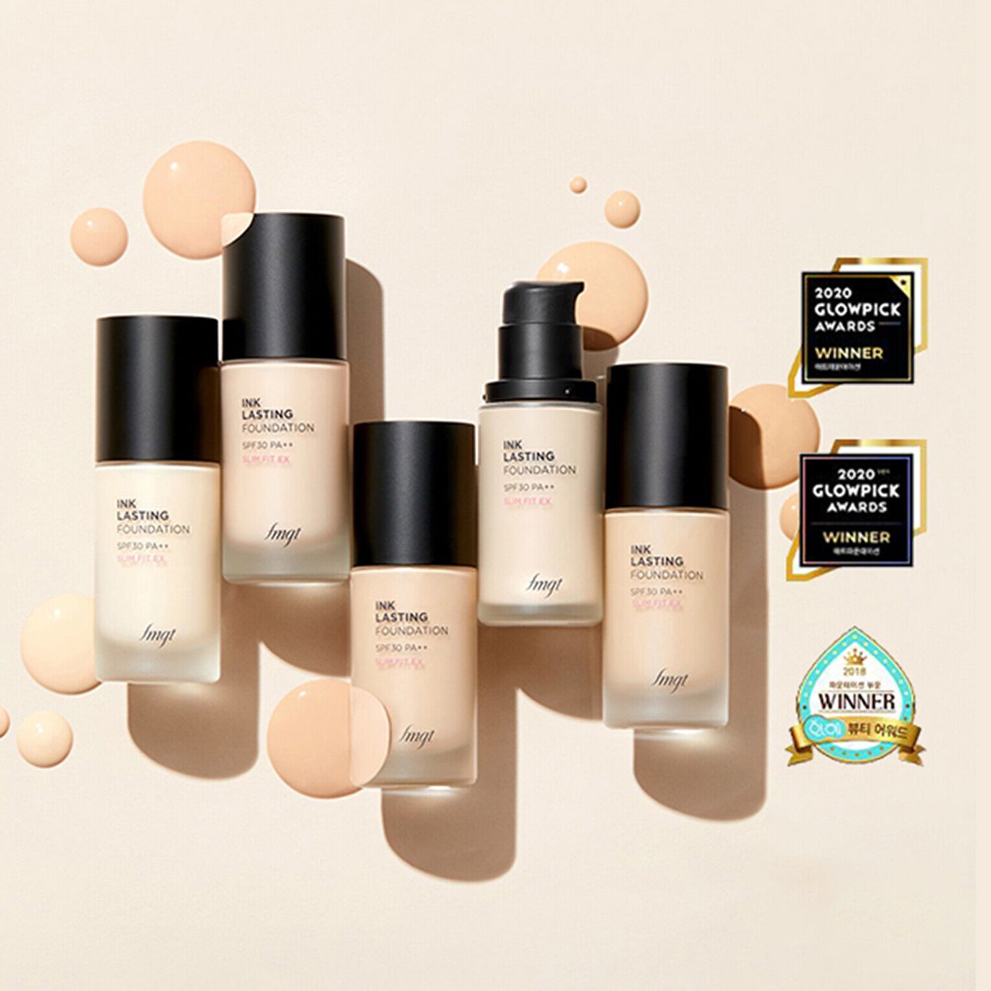 The Face Shop Fmgt Ink Lasting foundation GLOW N201