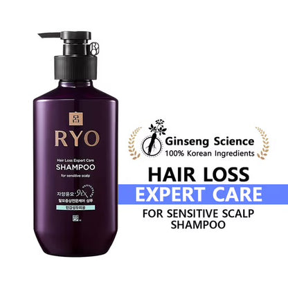 Ryo Hair Loss Expert Care 9EX Shampoo For Dry Scalp 400 ml