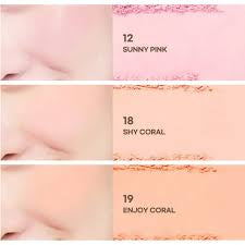 Peripera pure blushed sunshine cheek #19 enjoy coral